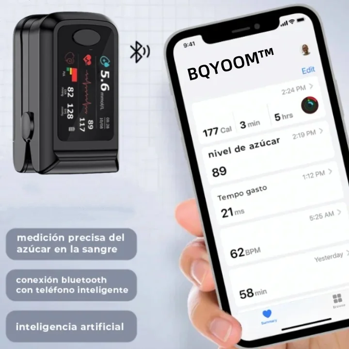 BQYOOM™ Advanced Non-Invasive Glucose Monitor-99.9% Accuracy
