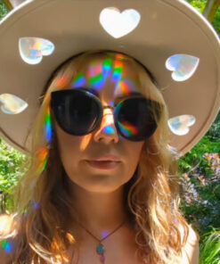 Holographic Heart Cowboy Hat