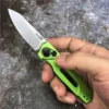 Lightweight Auto EDC Knife with Button Lock