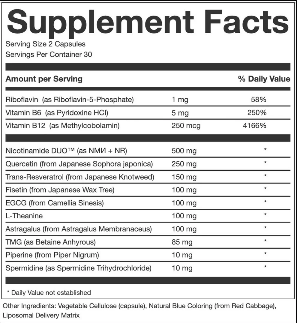 NAD+ Liposomal Anti Aging Supplement Complex AEON with Nicotinamide DUO™ - Image 4