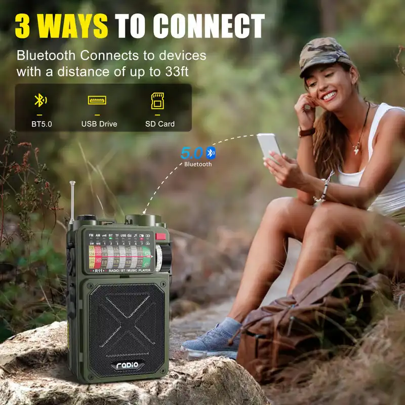 Solar Emergency Radio Flashlight