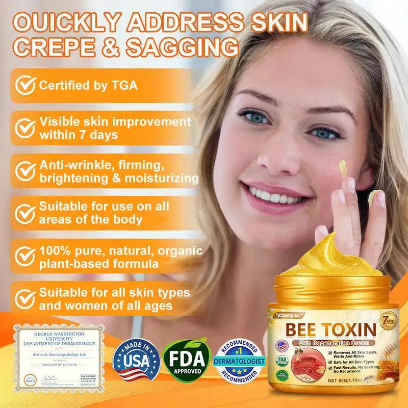 coastglee™ Bee Toxin Skin Regeneration Cream(🧑⚕️AAD Recommended🧑⚕️)