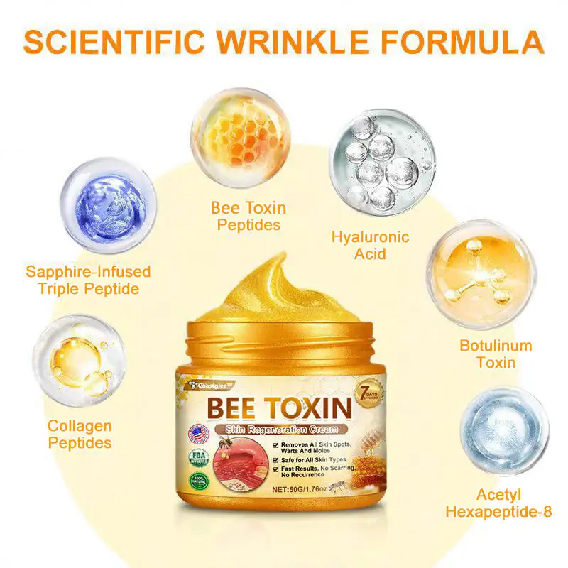 coastglee™ Bee Toxin Skin Regeneration Cream(🧑⚕️AAD Recommended🧑⚕️)