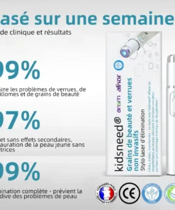 kidsneed® Stylo Laser Non Invasif pour l'Élimination des Grains de Beauté et des Verrues 🖊️