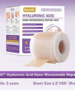 ✅Official Store |Bazenith® Hyaluronic Acid Nano Microneedle Repair Tape☑️(Treatment of old and new scars, reduction of surgical scars, stretch marks, keloids, acne, burns, warts, dermatomes and varicose veins)