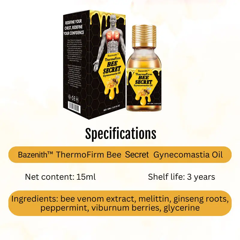 Bazenith™ThermoFirm Bee Secret Elixir Gynecomastia Oil
