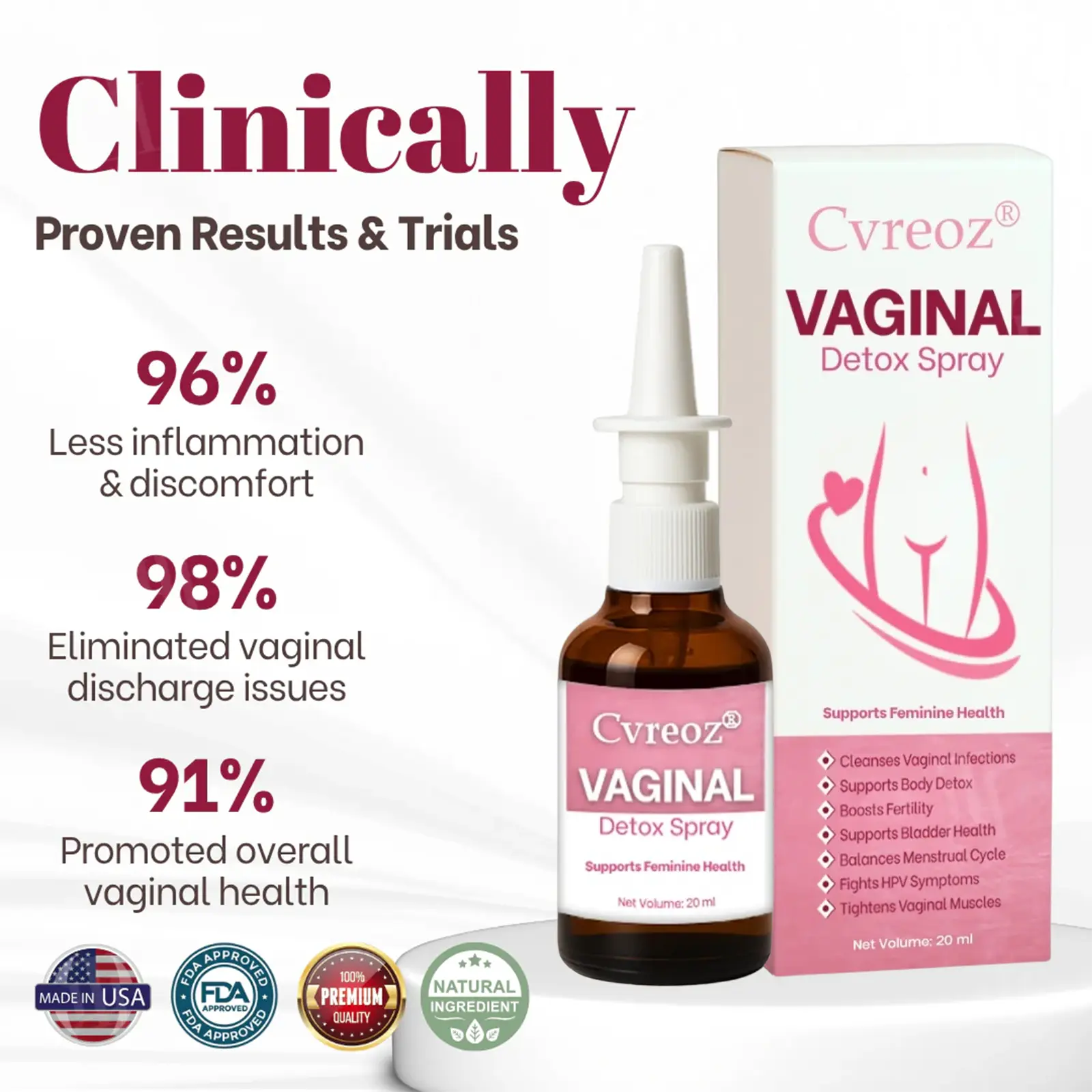 Cvreoz® Vaginal Detox Spray