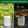 Elegant Floral Solar Garden Lantern