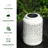 Elegant Floral Solar Garden Lantern