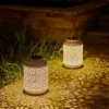 Elegant Floral Solar Garden Lantern