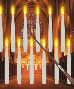 Floating LED Candles with Magic Wand