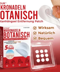GFOUK® Mikronadeln Botanisch Hautanhängsel Entfernung Patch 🇩🇪 Hergestellt in Deutschland