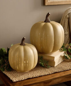 Galaxy Glass Pumpkin Lamp