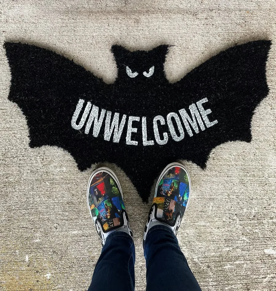 Gothic Bat Doormat