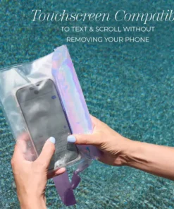 Alternative view of IP68 waterproof pouch for swimming & snorkeling