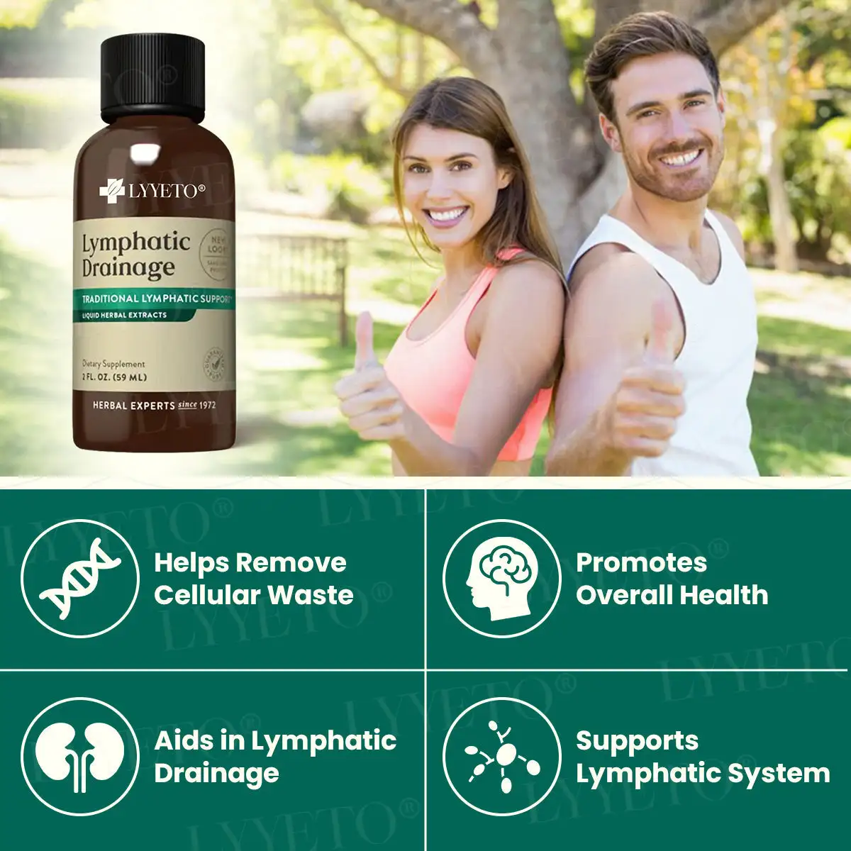 Lyyeto® Lymfahieronta nestemäisellä yrttiuutteella