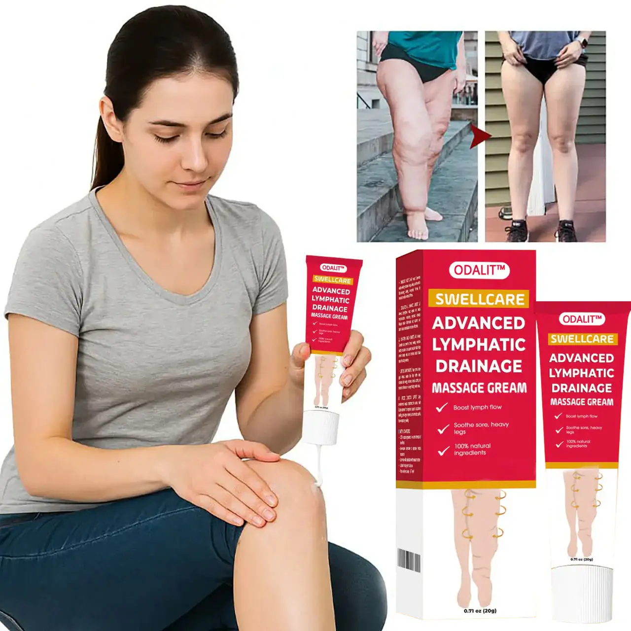 ODALIT ™ SwellCare Advanced Lymphatic Drainage Massage Cream