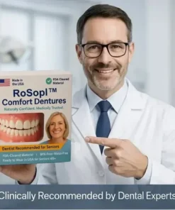 ROSOPL™ Functional Dentures – Dentist Recommended for Seniors 45+ | Made in USA | FDA Cleared