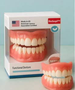 ROSOPL™ Functional Dentures – Dentist Recommended for Seniors 45+ | Made in USA | FDA Cleared