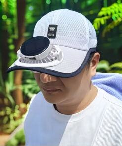 USB Rechargeable Cap with Fan