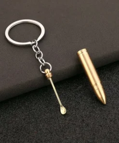 Bullet-Shaped Keychain