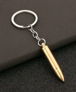 Bullet-Shaped Keychain